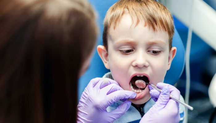 Photo of child at the dentist