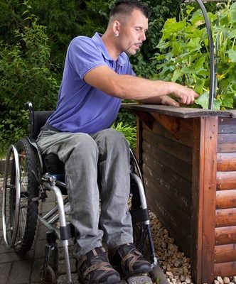 Gardener in Wheelchair