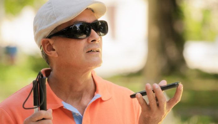 Man with Visual Impairment