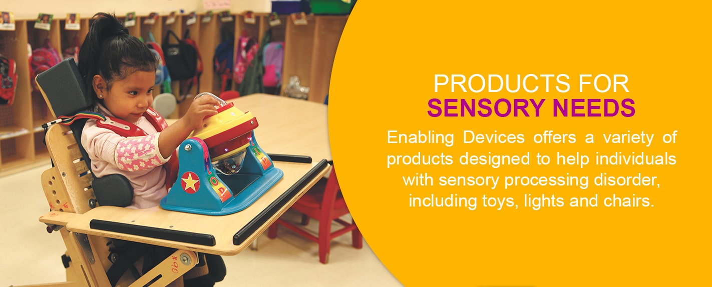 products for sensory needs for those with cerebral palsy