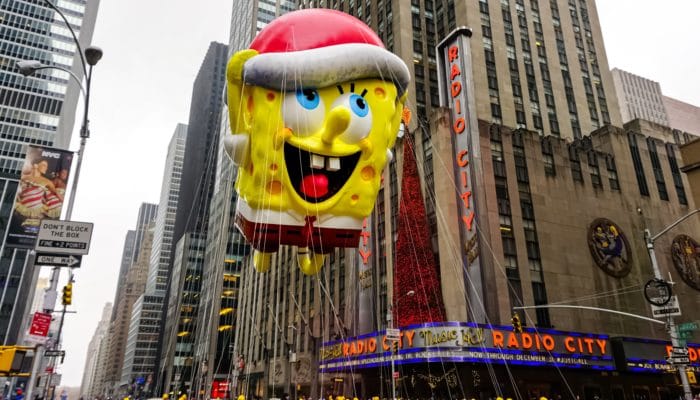 Thanksgiving Parade Float with Sponge Bob