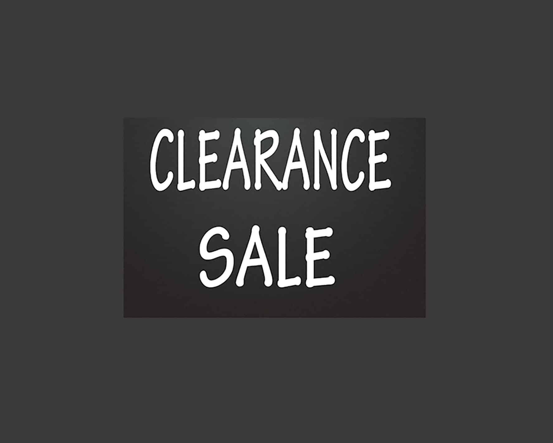 Clearance Sale