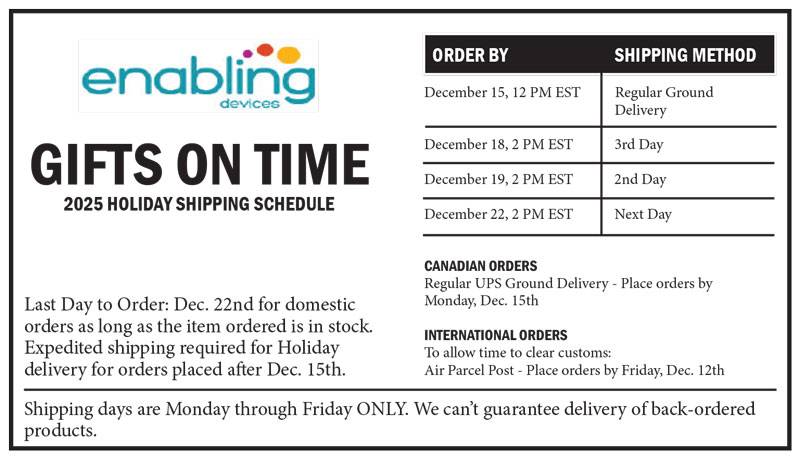 2025 Holiday Shipping Sched